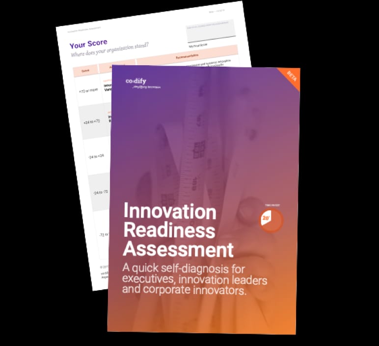 How ready is your organization to scale agile innovation approaches like Design Thinking, Lean Startup, or Scrum? Find out with our quick assessment …